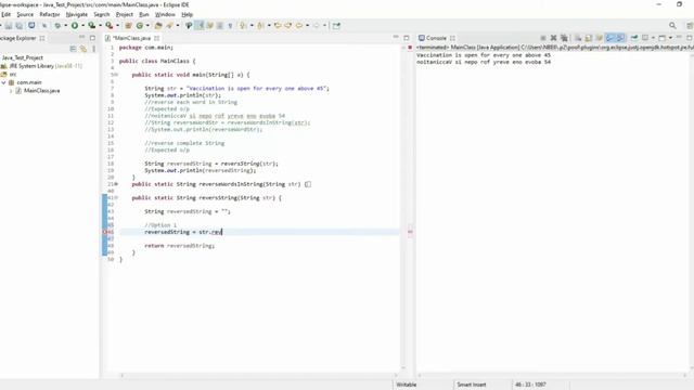 Reverse given string in Java смотреть онлайн