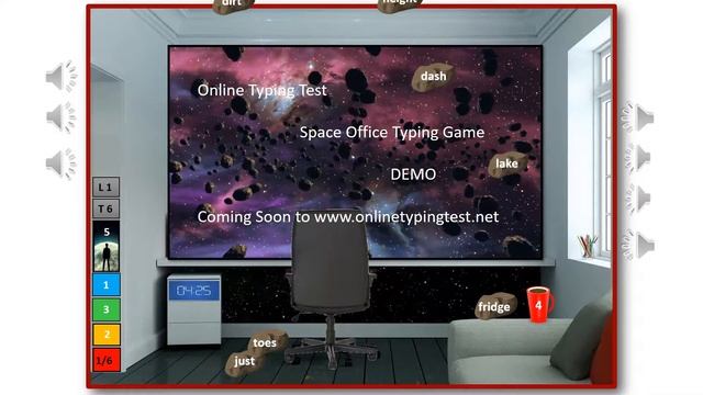 Space Office Typing Game Demomstration Video смотреть онлайн