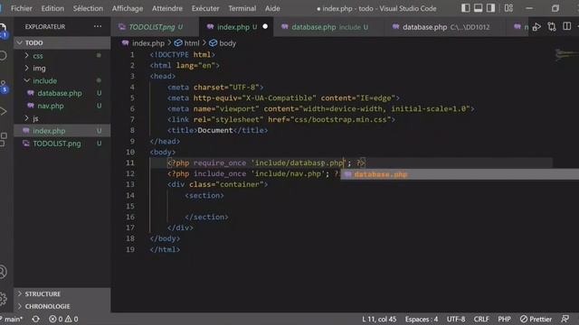 4- Application TODO - Connexion à une base de données MYSQL php darija смотреть онлайн