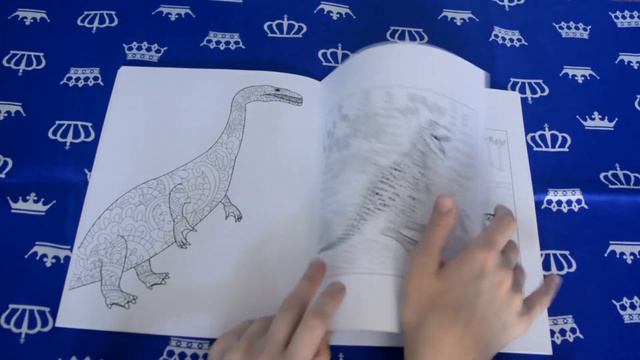 Обзор раскраски антистресс Дино смотреть онлайн