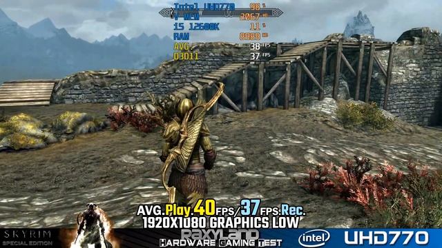 ⚔️Skyrim : Special Edition | ?Intel UHD 770 ?Core i5 12600K | RAXYLAND Hardware Gaming Test смотреть онлайн