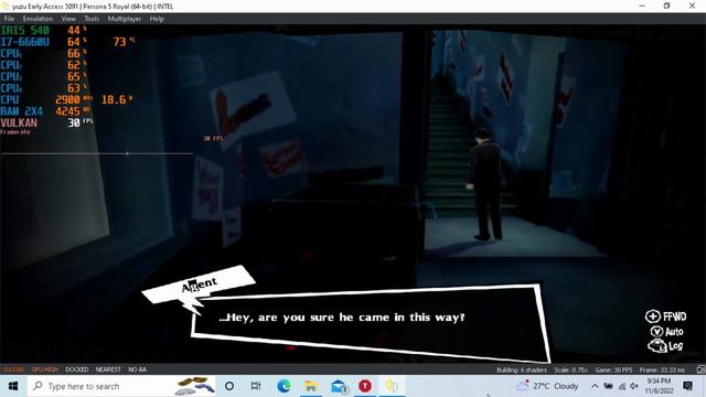 Persona 5 Royal -YUZU[SWITCH Emulator] - Core i7 6660U | IRIS 540 смотреть онлайн