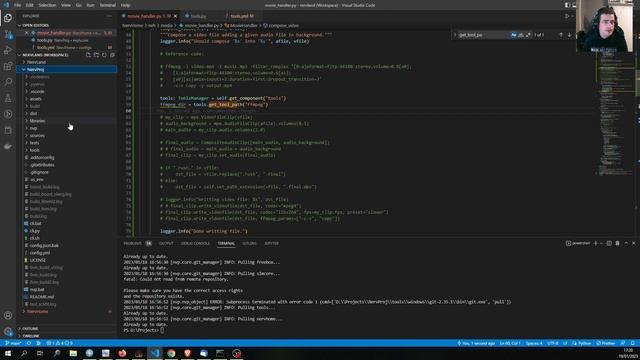 Adding background music to video clip with moviepy or ffmpeg смотреть онлайн