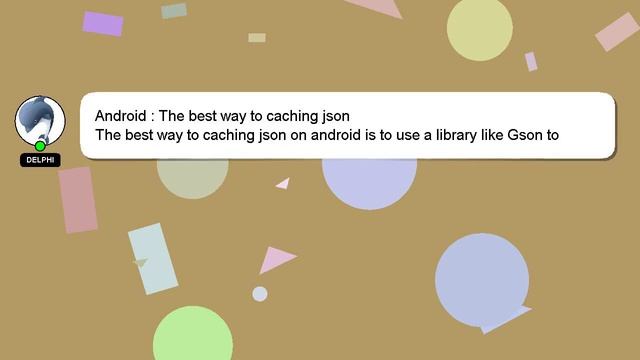 Android : The best way to caching json смотреть онлайн