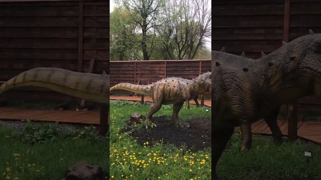 Выставка динозавров в Гидропарке Киева 02.05. 2021