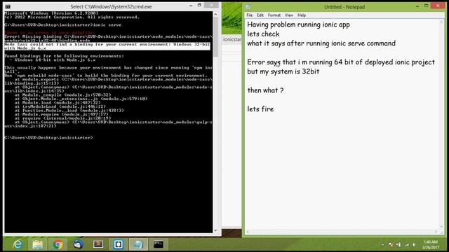 ionic running issue with compatible mode using node смотреть онлайн