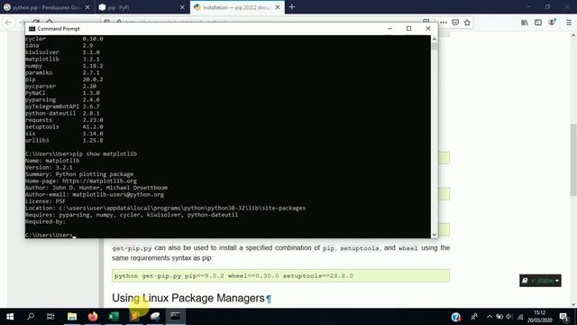Cara Install Pip dan Penggunaan PIP di Python 3.8.2 смотреть онлайн