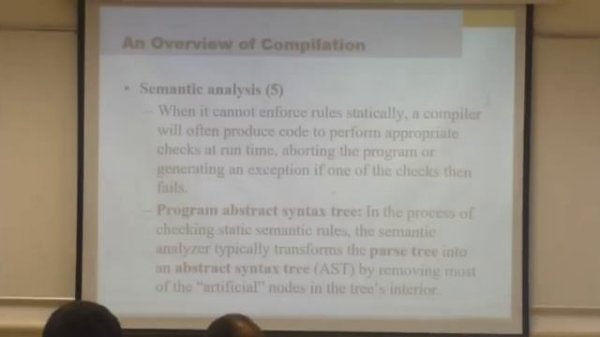 שפות תכנות והידור הרצאה 4