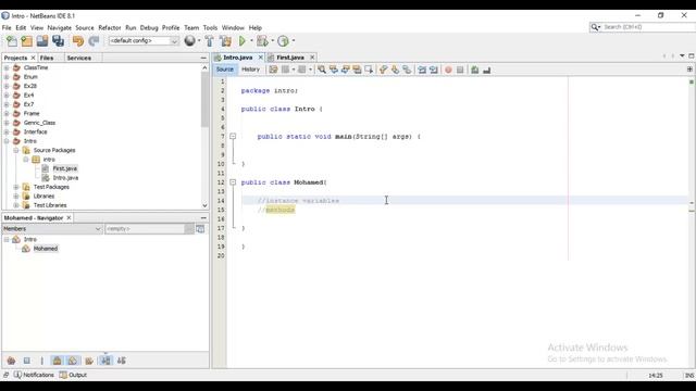 6 -دورة اساسيات جافا -Instance variable and Methods смотреть онлайн