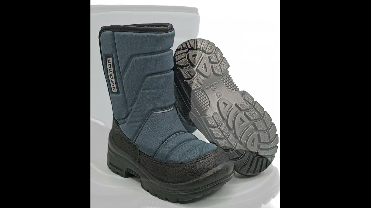 Nordman, Зимние сапоги Nordman Lumi на липучке 003-D13 (темно-серые) смотреть онлайн