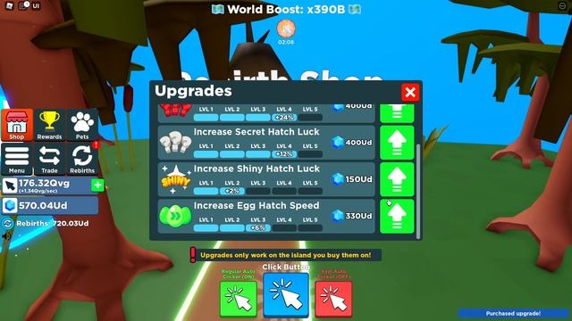 ПОПАЛ В СЕКРЕТНЫЙ МИР И ОФИГЕЛ! CLICKER SIMULATOR В РОБЛОКС! ROBLOX смотреть онлайн