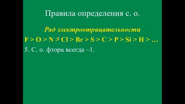 Степень окисления смотреть онлайн