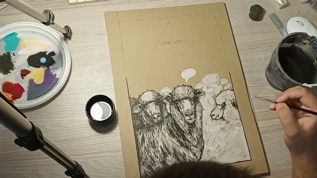Художник Фри #4. Рисую картину индийской тушью и акриловым маркером смотреть онлайн
