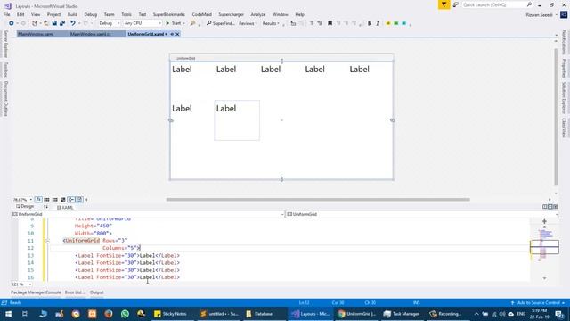 WPF How to use UniformGrid смотреть онлайн