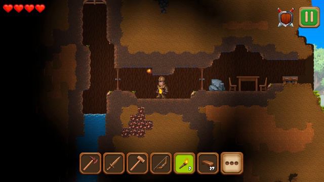 Adventaria gameplay pt1 || Adventaria Game: Craft & Survive Mine in Terraria Style смотреть онлайн
