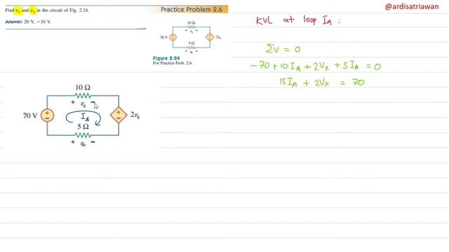 Practice Problem 2.6 Fundamental of Electric Circuits (Alexander - Sadiku) смотреть онлайн