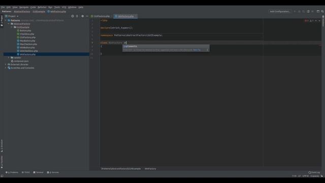 Abstract Factory(Абстрактная фабрика) - Паттерны проектирования PHP смотреть онлайн