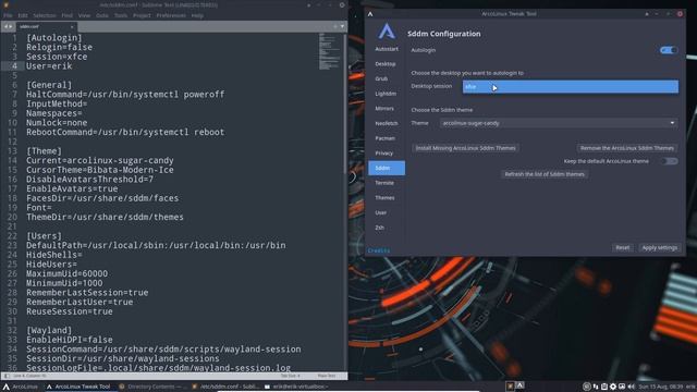 ArcoLinux : 2176 New ArcoLinux Tweak Tool or ATT - mirrors - sddm - user смотреть онлайн