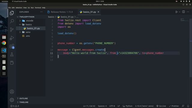 Sending SMS text and OTP Verification code In Python | Twilio in Python смотреть онлайн