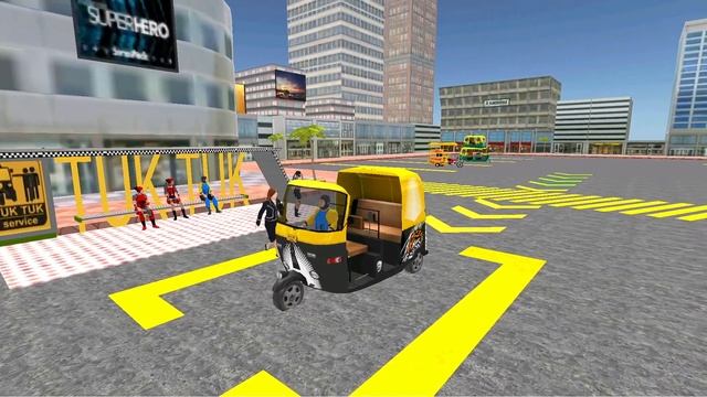 Tuk Tuk Auto Rickshaw Driving - Realistic Taxi Game #8 - Android Gameplay смотреть онлайн