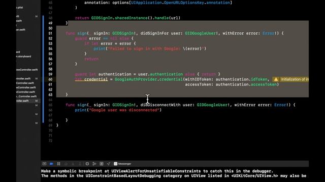 Swift: Firebase Chat App Part 7 - Google Sign In & Sign Out (Real-time) - Xcode 11 - 2020 смотреть онлайн