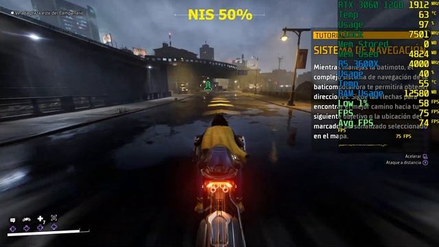 RTX 3060 más NIS. NVIDIA Image Scaling en Gotham Knights. 4k смотреть онлайн