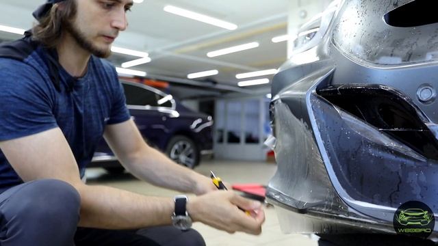 Оклейка переднего бампера на редком автомобиле BMW Z4 #xpel #xpelstealth смотреть онлайн