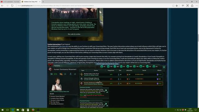 Stellaris Dev Diary #61 Indoctrination, Unrest, Factions - Utopia Preview, Banks 1.5 (Text & Talk) смотреть онлайн