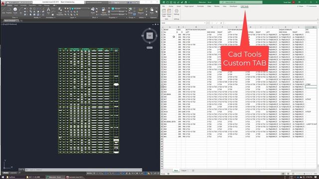 Excel Custom Tool to Modify and Extract Data from AutoCAD смотреть онлайн