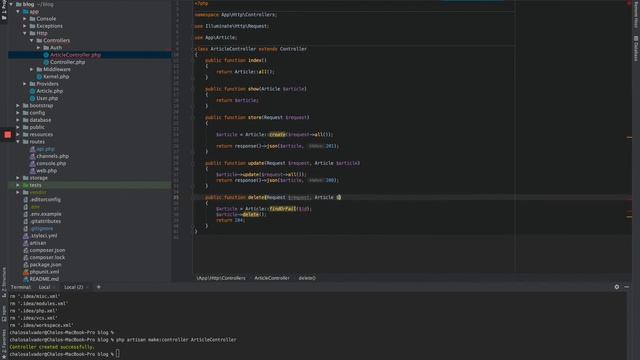 8 Laravel API REST | Controladores y Cors смотреть онлайн