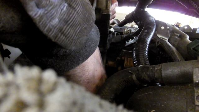 Part 3 of 3 Nissan 3.5 timing cover removal in the car смотреть онлайн