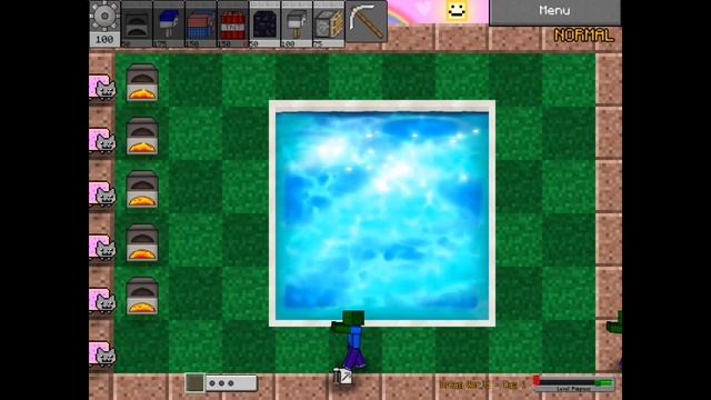 Minecraft vs Zombies 2 "0.2.5" by Cuerzor (fan game) Full Gameplay (without lawn mower) смотреть онлайн