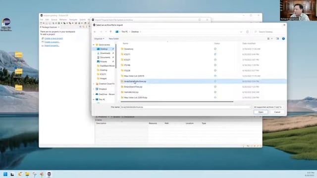 How to open an Eclipse Project Export Archive Zip file in Eclipse смотреть онлайн