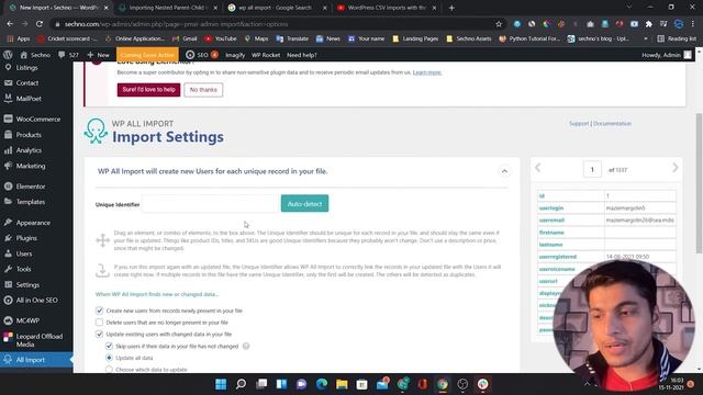 How to Import WordPress Users or WooCommerce Customers || Premium Plugin || Full Tutorial in Hindi смотреть онлайн