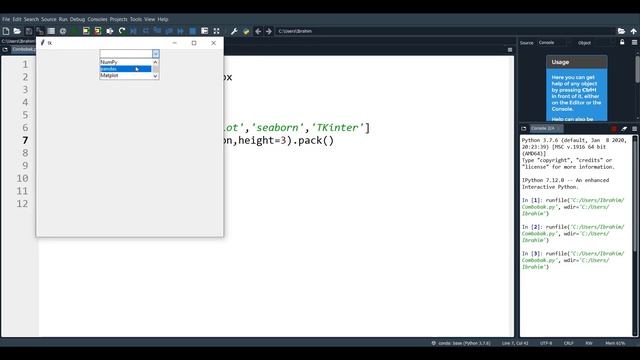 Tkinter Dersleri -19- Combobox смотреть онлайн