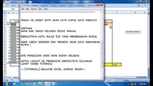 [TUTORIAL]-BELAJAR EXCEL SAMPAI MAHIR-1 смотреть онлайн