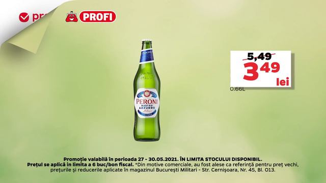 La Profi ai reduceri pe bandă! Acum ai Bere Peroni 0.66L la un pret special. смотреть онлайн