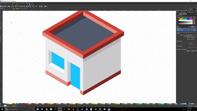 Inkscape Tutorial: Isometric Shop Icon смотреть онлайн