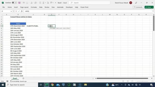 Convert Text to Date in Excel смотреть онлайн