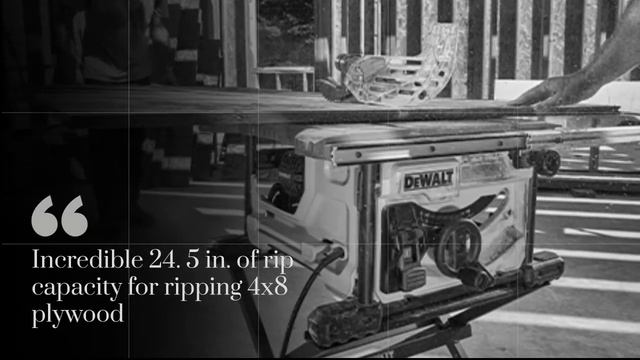 Dewalt dwe7485 Quick Demo - Dewalt 8 /14 table saw смотреть онлайн