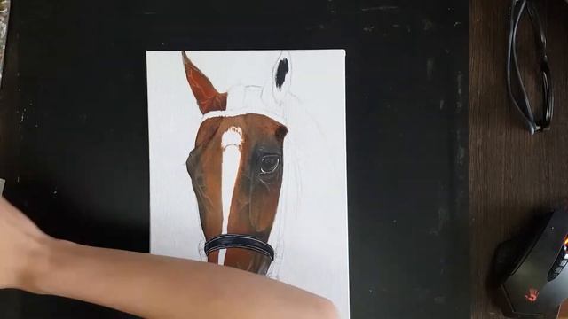 Как нарисовать Лошадь маслом . Часть 2 из 3. смотреть онлайн