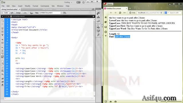 Learn PHP in Bangla | PHP Common String functions | part -- 16 смотреть онлайн