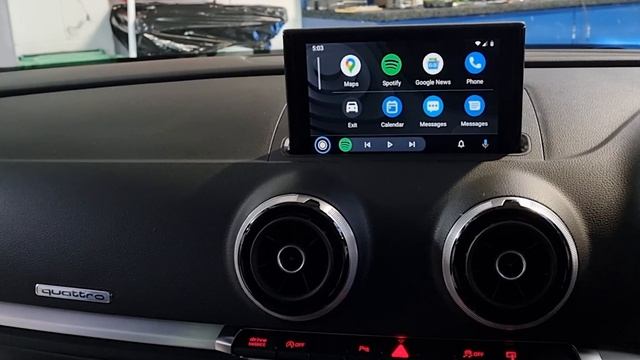 Audi A3 2015 Apple Carplay and Android Auto retrofit integration. смотреть онлайн