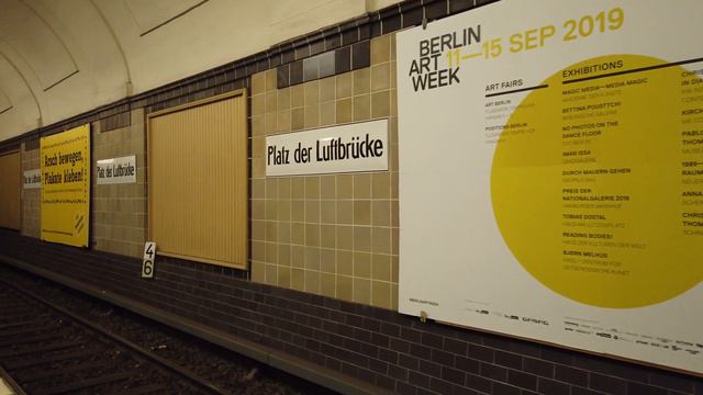 U-Bahn Station Platz der Luftbrücke - Berlin 🇩🇪 - Walkthrough 🚶 смотреть онлайн