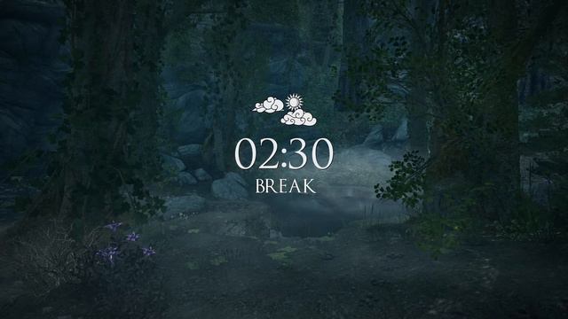 Study with Me in Skyrim | Forests of Falkreath | 25/5 Pomodoro Timer [2hr] [4K] смотреть онлайн