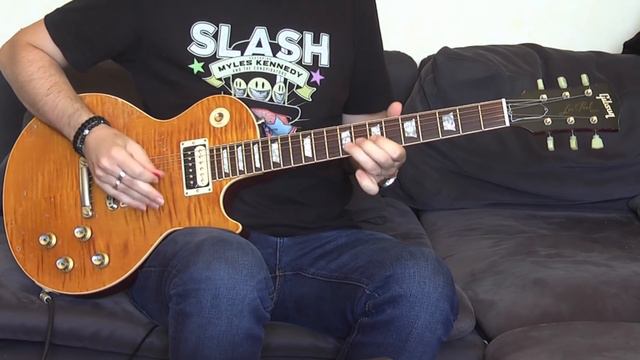 Guns N' Roses - Nightrain (guitar cover) with Gibson Slash AFD Aged & Signed!! смотреть онлайн
