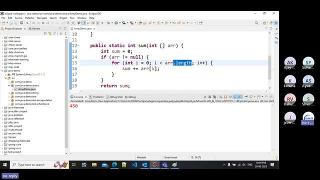 Java Industrial Training | Array | Call by value | Call by reference смотреть онлайн