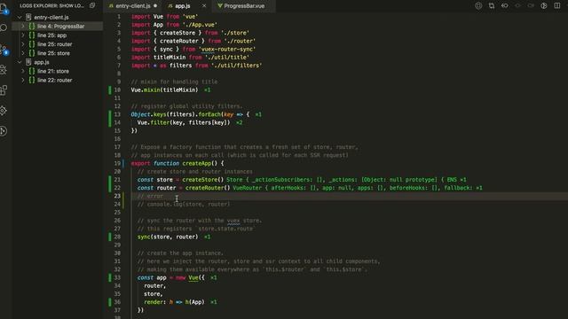 vscode javascript-repl logging in a Vue.js project смотреть онлайн