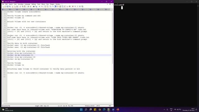 Docker Shared Volume Tutorial between two containers | Docker Volume Mount Demo in Windows 11 смотреть онлайн