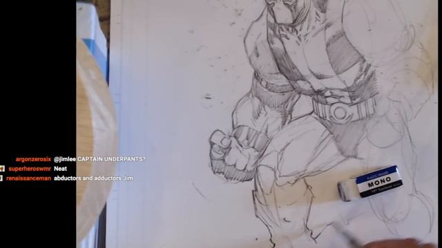 Jim Lee drawing Bane смотреть онлайн